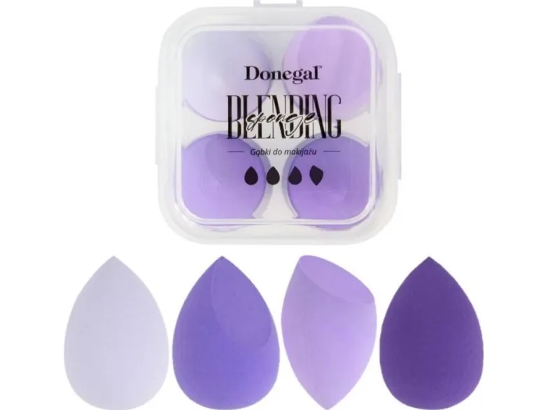 DONEGAL Makeup Blending Sponge in case (4345) 1op-4pcs