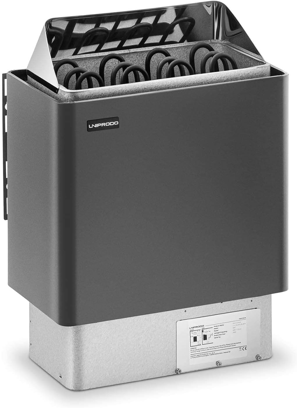 UNI_SAUNA_G6.0KW Saunaofen 6 kW 30 bis 110 °C Überhitzungsschutz Thermostat Saunaheizung elektrisch