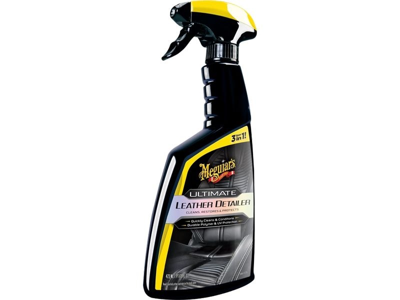 Meguiar's Lederreiniger Ultimate Leather Detailer 473 ml 3 in 1 für Reinigung, Pflege und Schutz von Leder