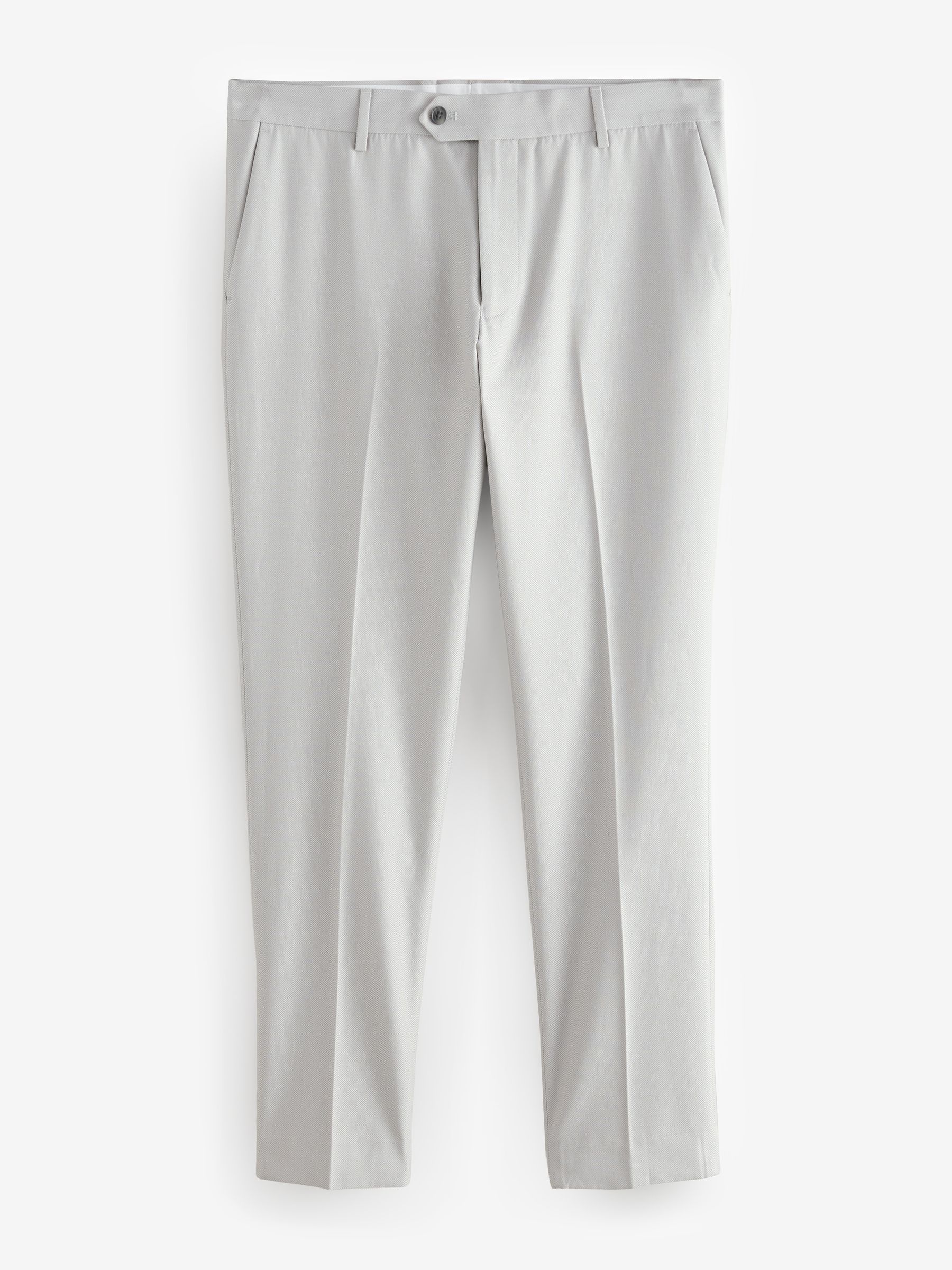 Neutraal - Slim Fit - Kostuum met textuur: broek