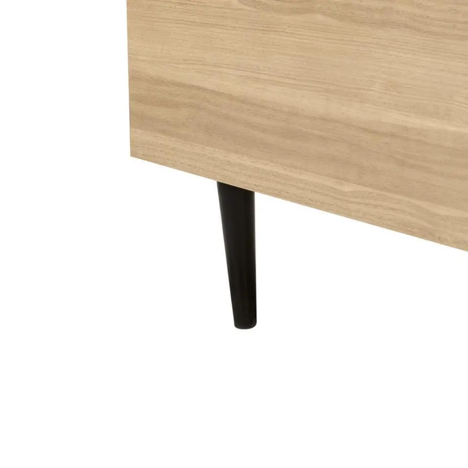IZERNORE - Bed - Beige - 140 x 200 cm - Bouclé