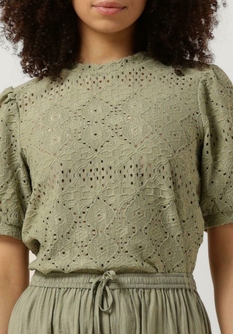 OBJECT groene object top objfeodora s/s top