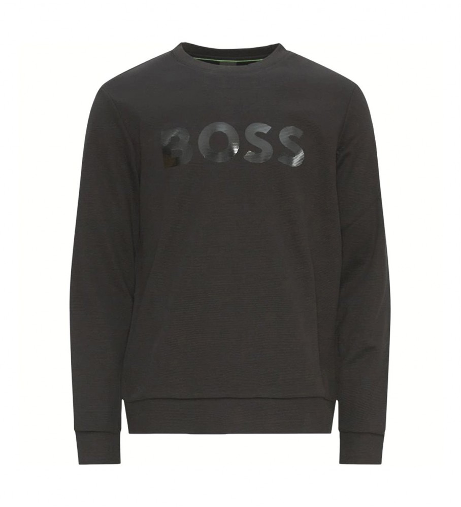 Moletom BOSS Salbo Mirror, Preto