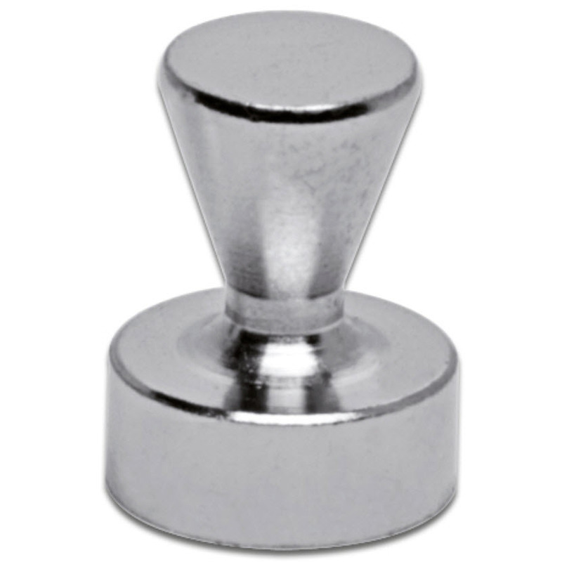 Maul Kegelmagnete, extra stark, 20 mm, silber, 4 Stück