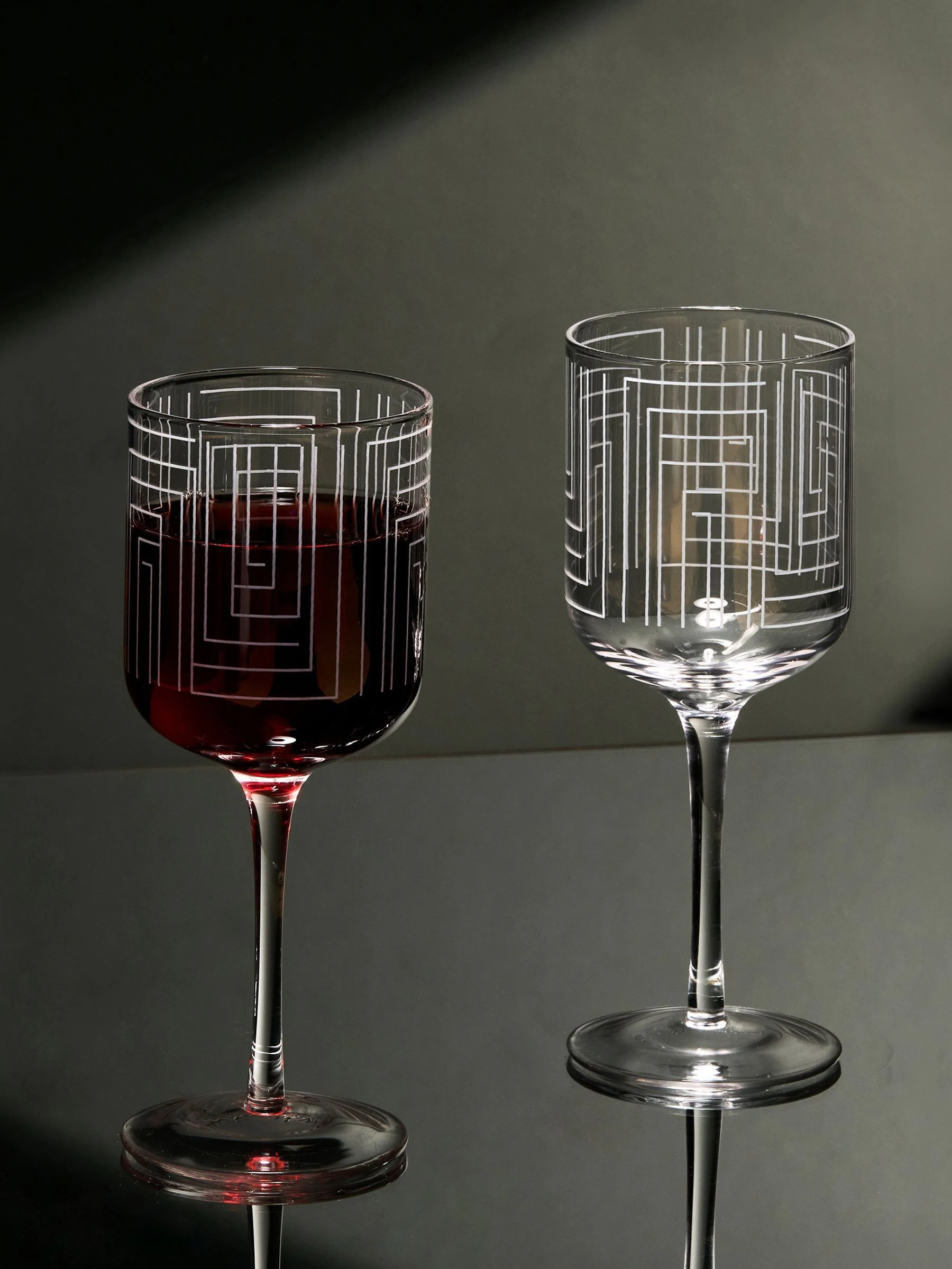 Anton Studio Designs Set van 2 Maze Wijnglazen