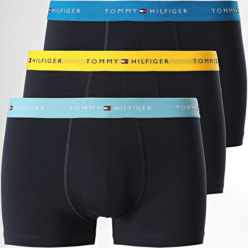Lot De 3 Boxers Signature Cotton Essentials 2763 Bleu Marine