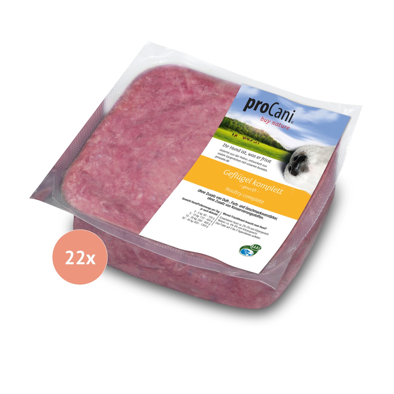 ProCani Geflügel komplett 22x500 g