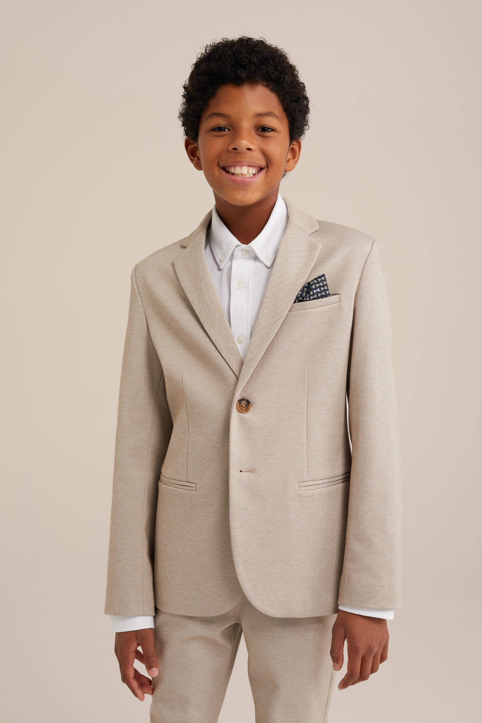 WE Fashion colbert zand