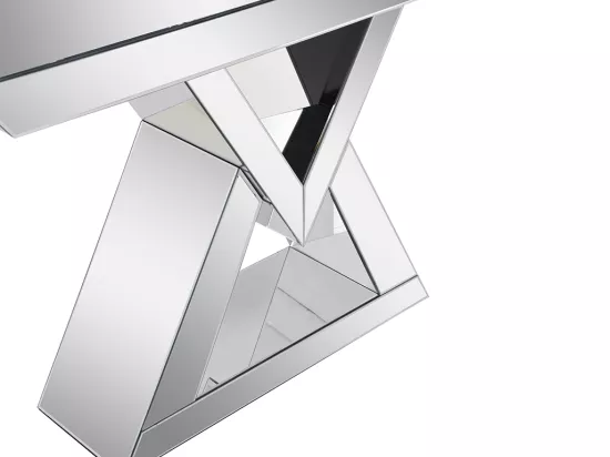 Console en MDF et miroir - Coloris : Argent - ISIDA de Pascal MORABITO