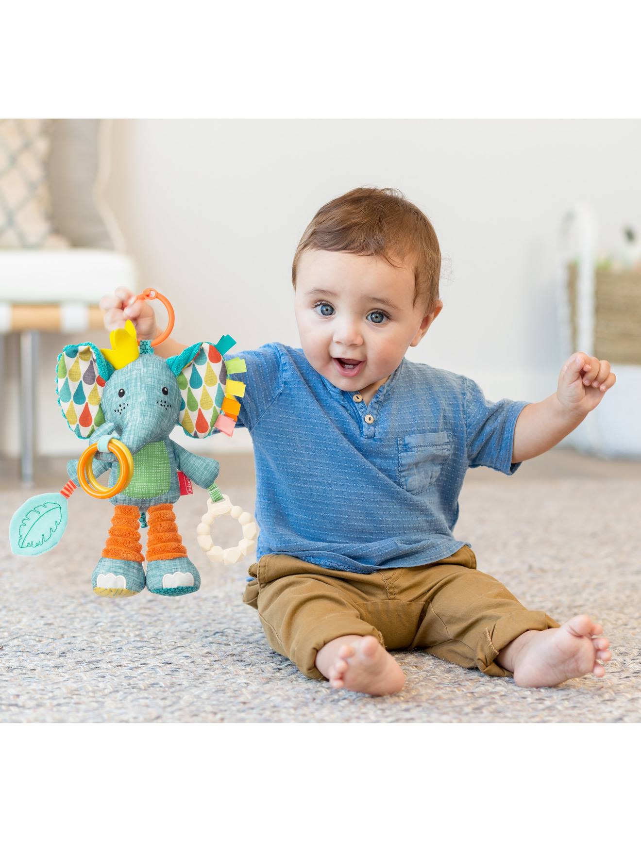 Elefante de atividades Go Gaga Playtime Pal® para bebês, multicolorido