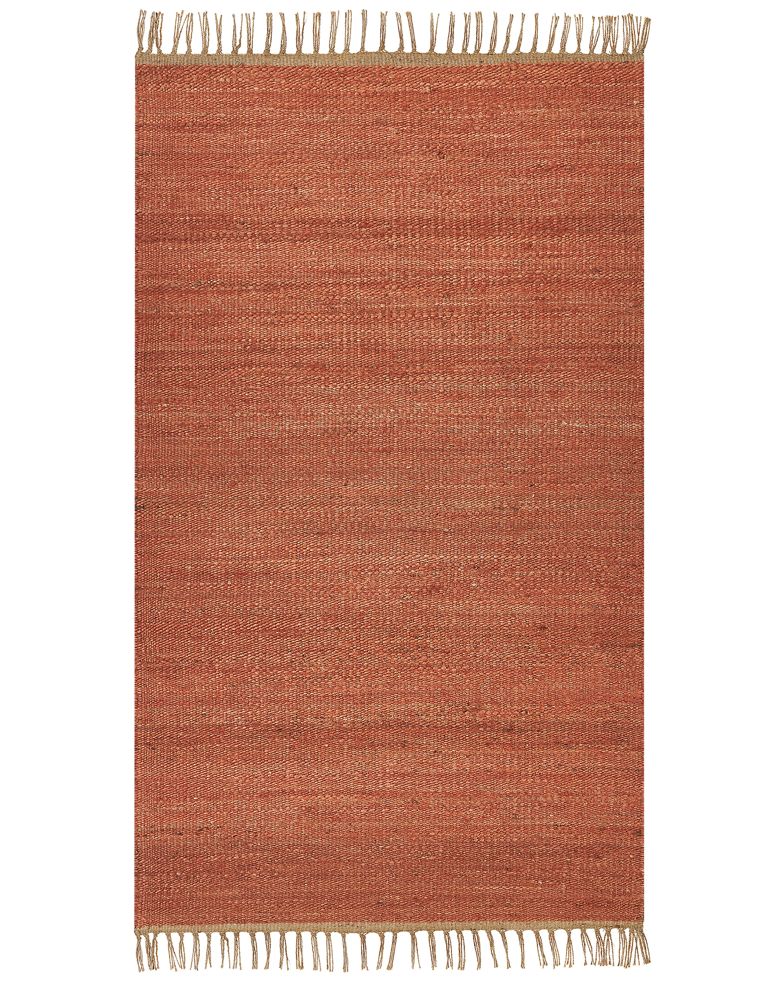 Vloerkleed LUNIA Lichtrood 80 x 150 cm Jute
