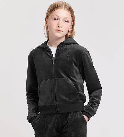 Juicy Couture Cardigan - Velour - Halan Oversized - Sort