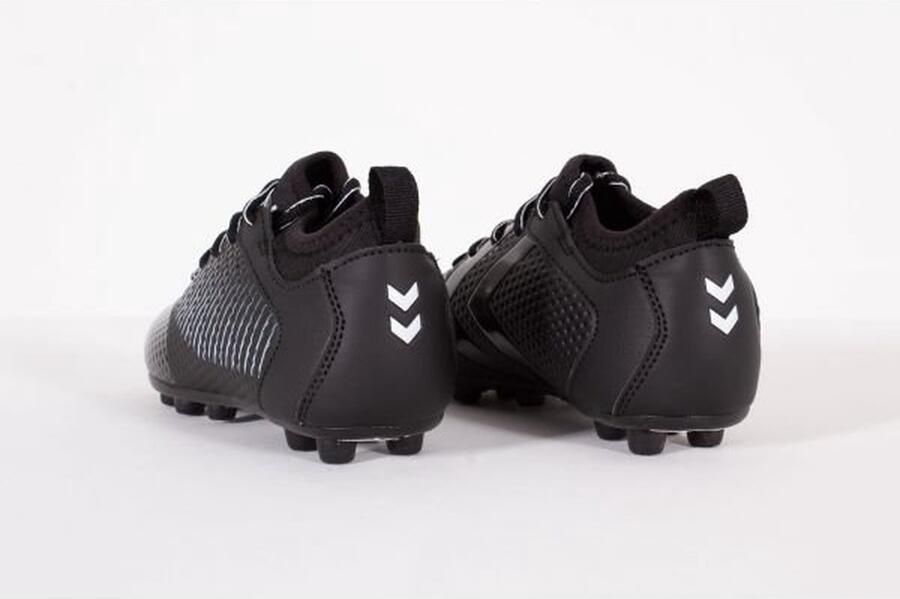 Hummel Zoom FG Jr. voetbalschoenen zwart wit Imitatieleer 27