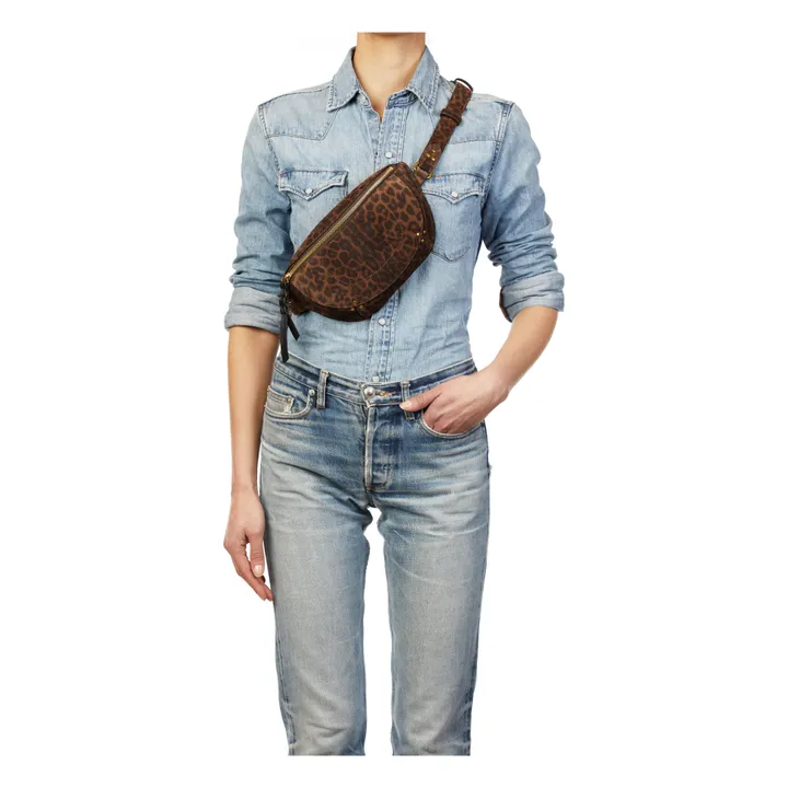 Jérôme Dreyfuss Sac Banane Lino  | Léopard