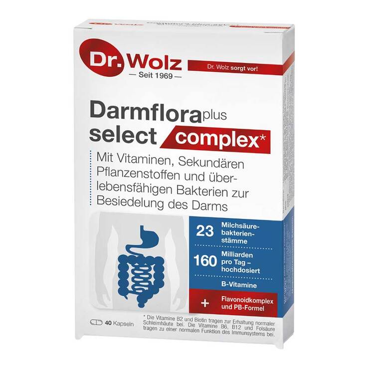 Darmflora plus select complex magensaftresistent Kapseln, 40 St