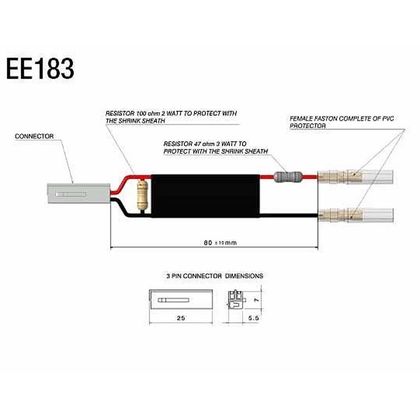 Connectique Rizoma pour Clignotant Arrière