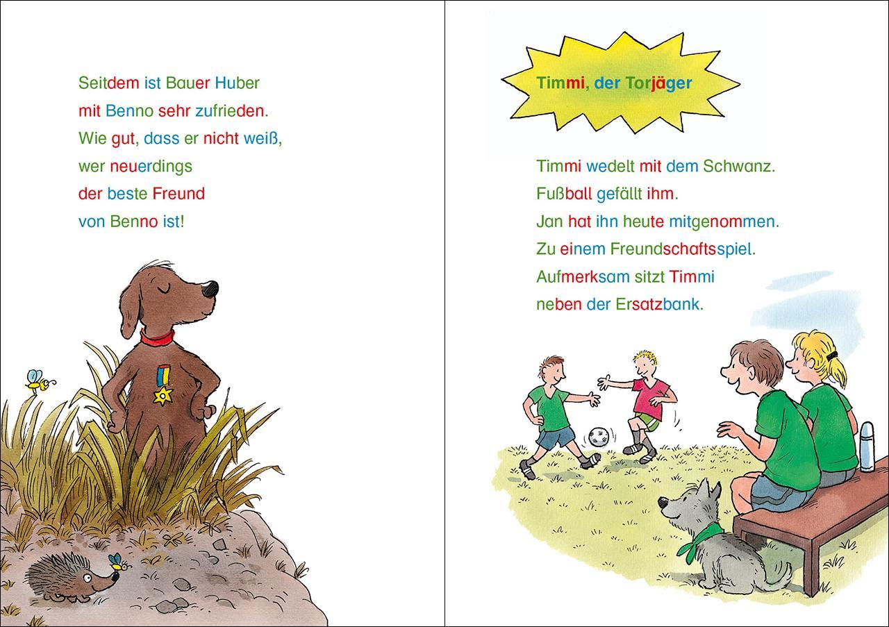 Silbengeschichten zum Lesenlernen - Hundegeschichten
