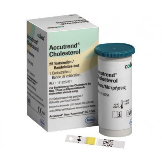 Accutrend Cholest Tira Sangue Colest X 25