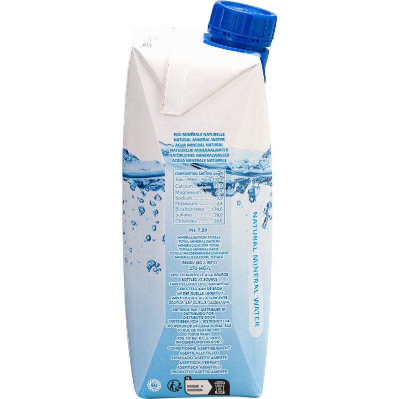 Eau minérale Bruneau 50 cl - 24 briques