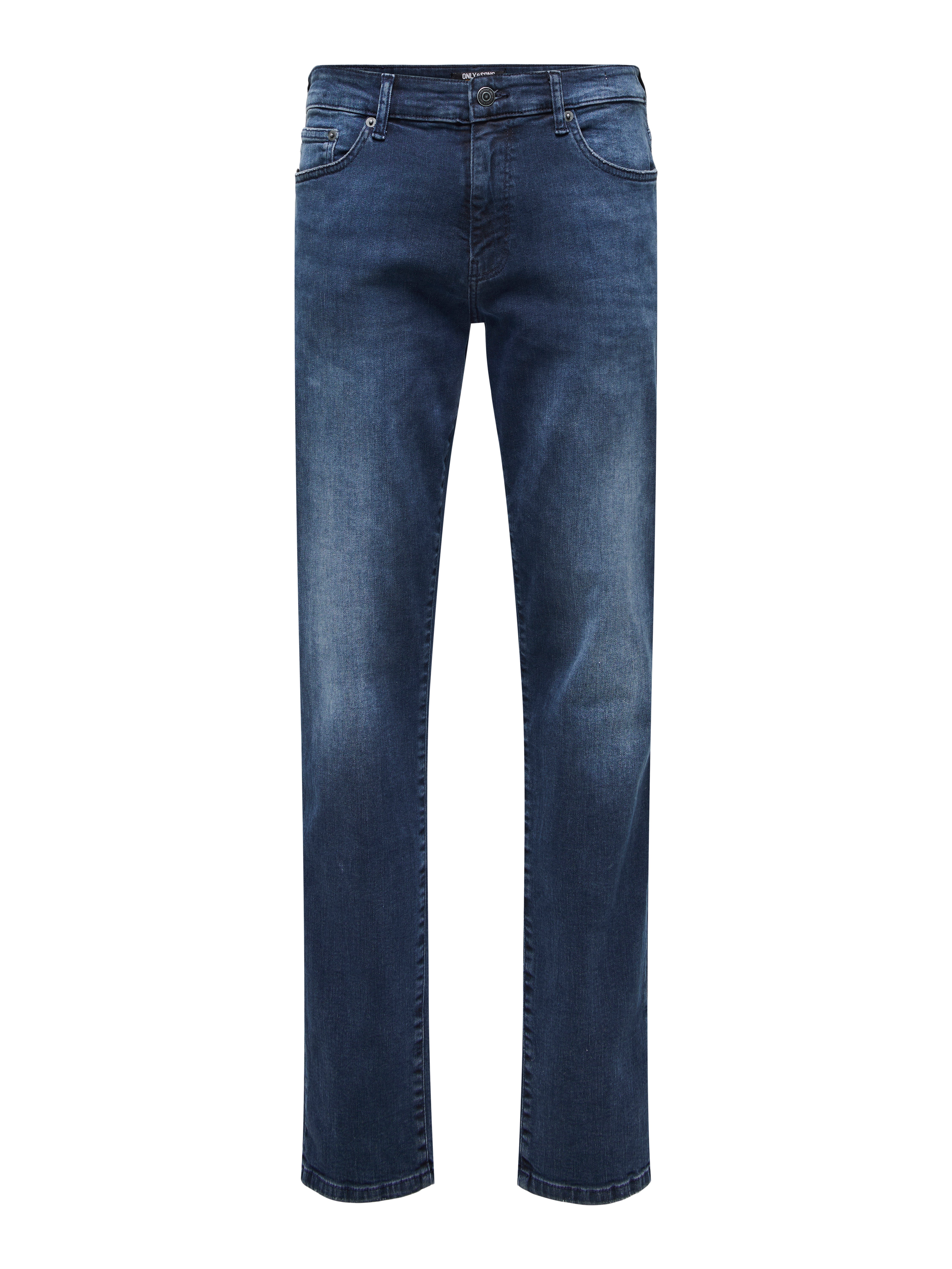 ONSWEFT Niedrige Taille Slim Fit Jeans Blue Black Denim