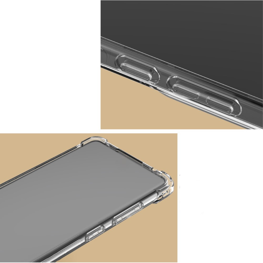 iPhone 16 Pro Gummi Hülle Air Cushion Fallschutz   Kameraschutz - Transparent
