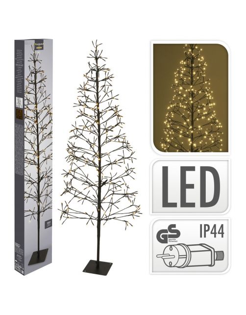 Homestyle Ambiance Kerstboom - Decoratie - 120 cm Zwart 280 led