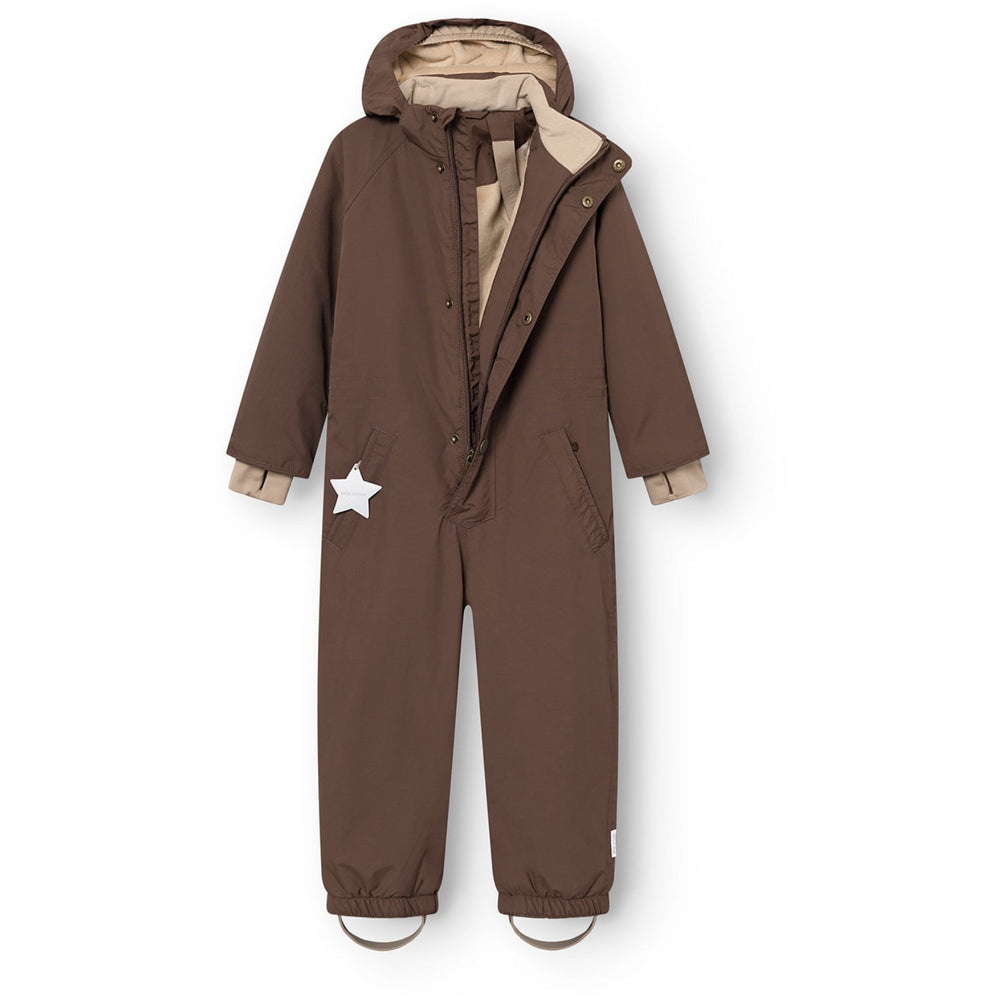 Køb Mini A ture Chestnut Brown Matwanni Fleece Lined Snowsuit. GRS