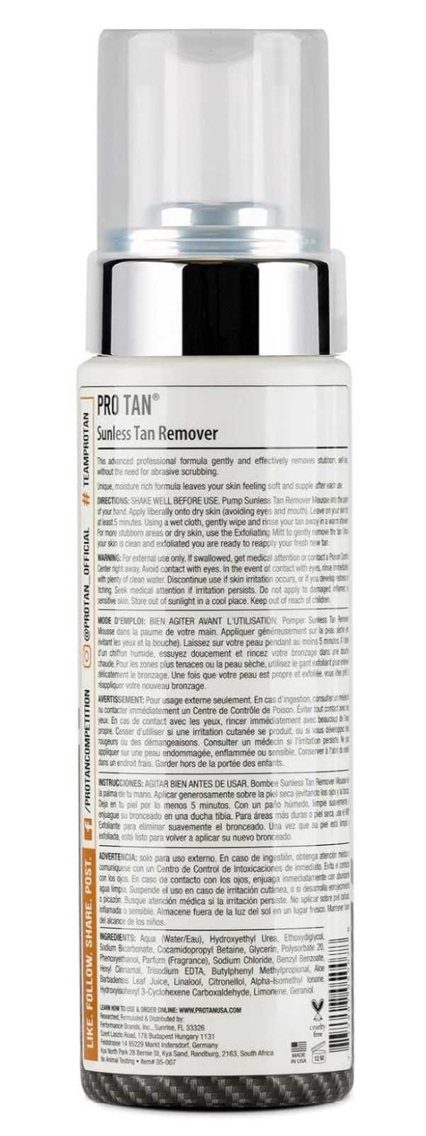 Removedor de autobronzeador Pro Tan 207ml