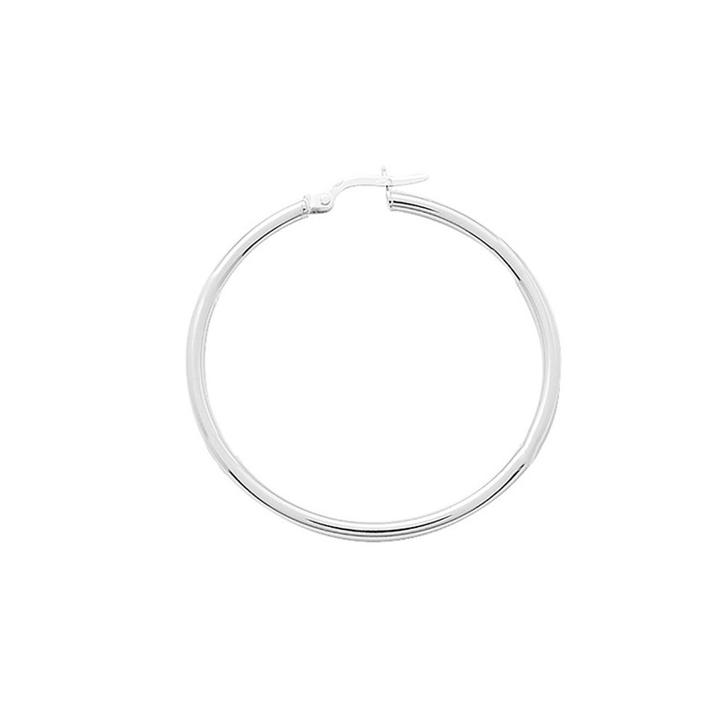 Créoles lisses Femme - Or 18 Carats - Diamètre 35mm