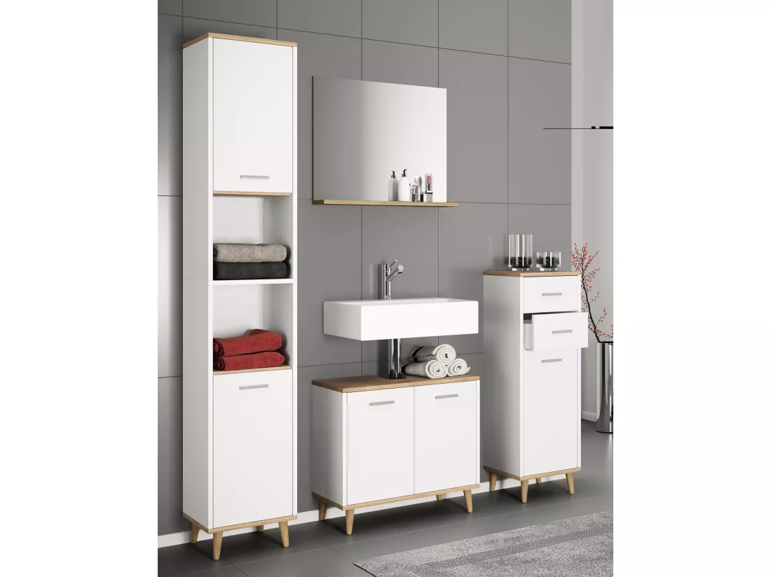 Set de meubles de salle de bain complet 4 pièces Landos l