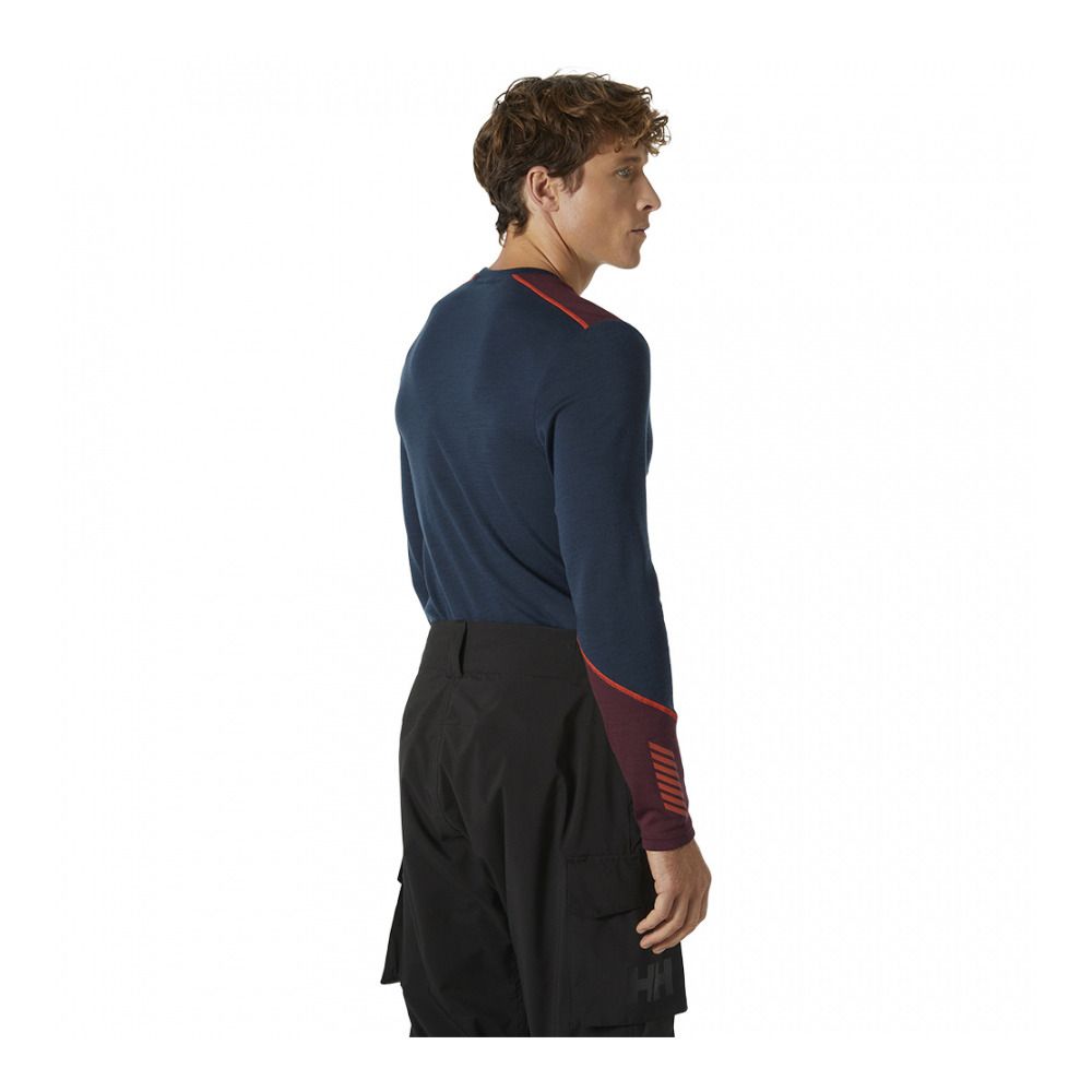 Helly Hansen LIFA MERINO MIDWEIGHT CREW - Sous-couche Homme midnight