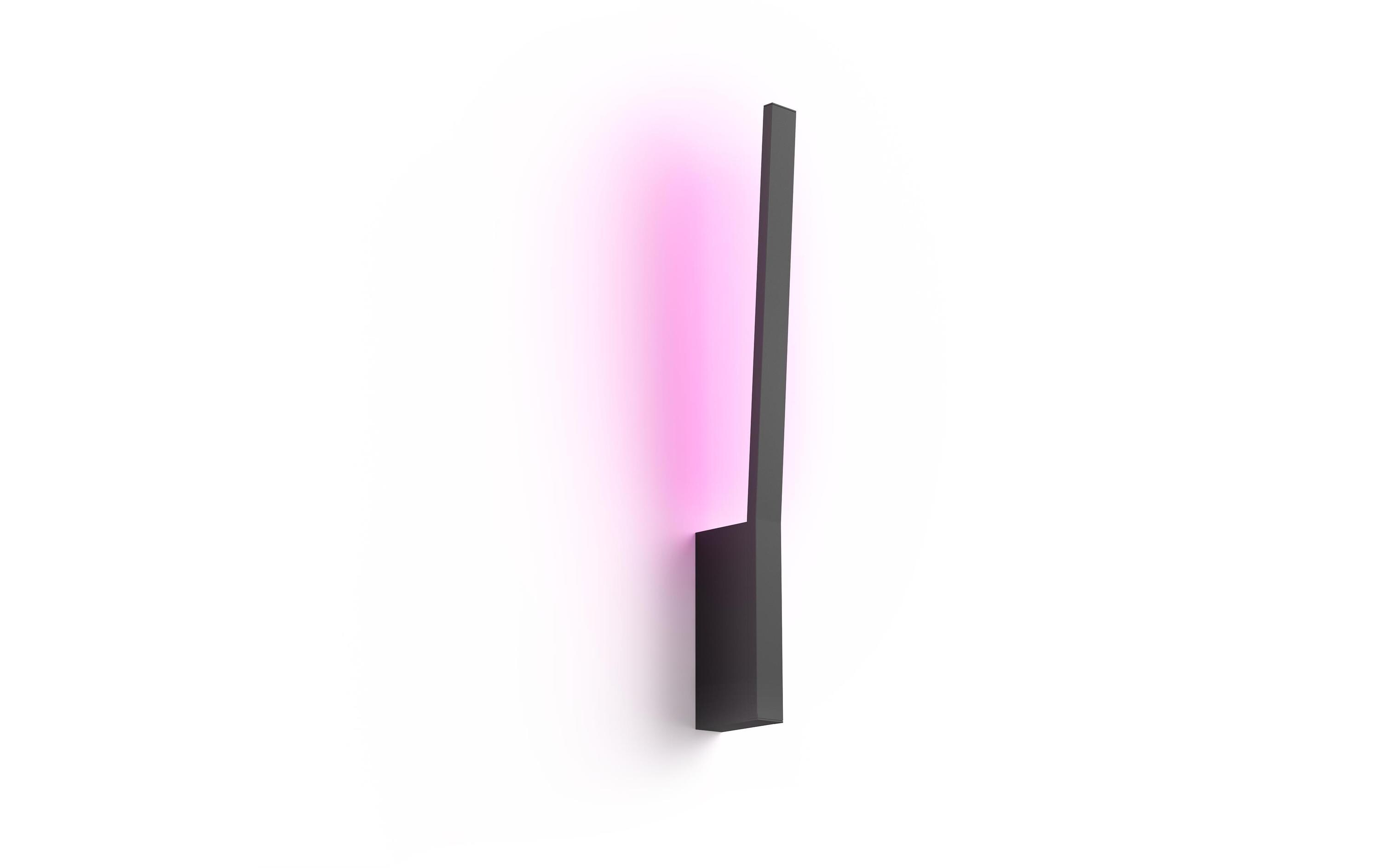White & Color Ambiance Liane Wandleuchte Schwarz<br>LED-Wandleuchte