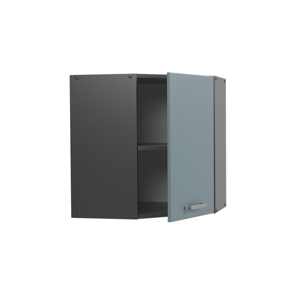 Vicco Eckhängeschrank Küchenschrank R-Line Solid Anthrazit Blau Grau 57 cm modern