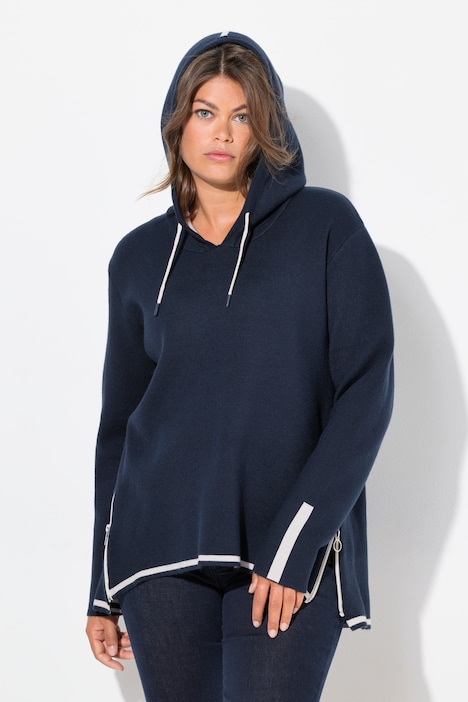 Hoodie, Doubleface, Kapuze, Langarm