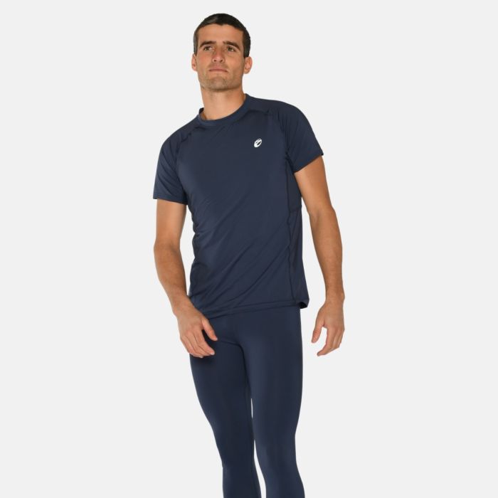 Zebdia Herre T-shirts Baselayer SS Tee Blå
