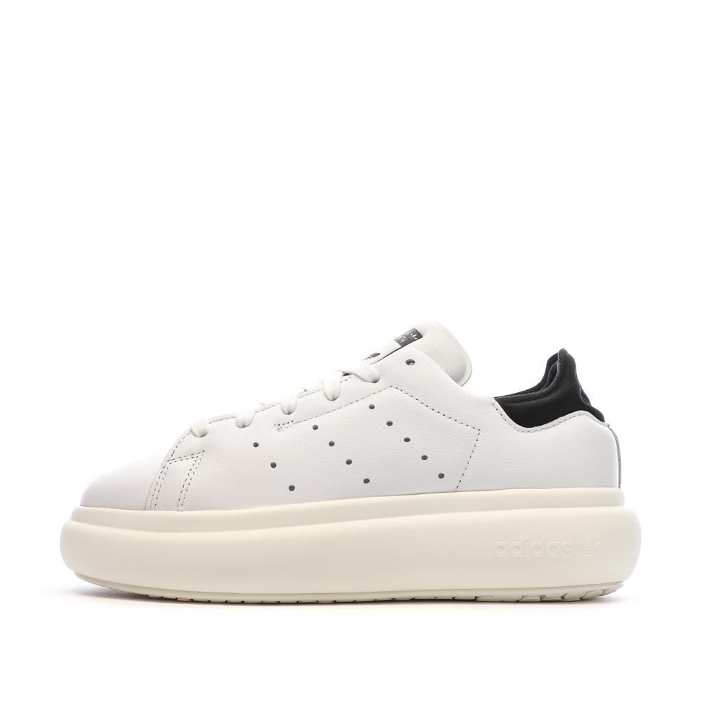 Adidas Baskets Blanches/Noires Femme Adidas Stan Smith Pf W