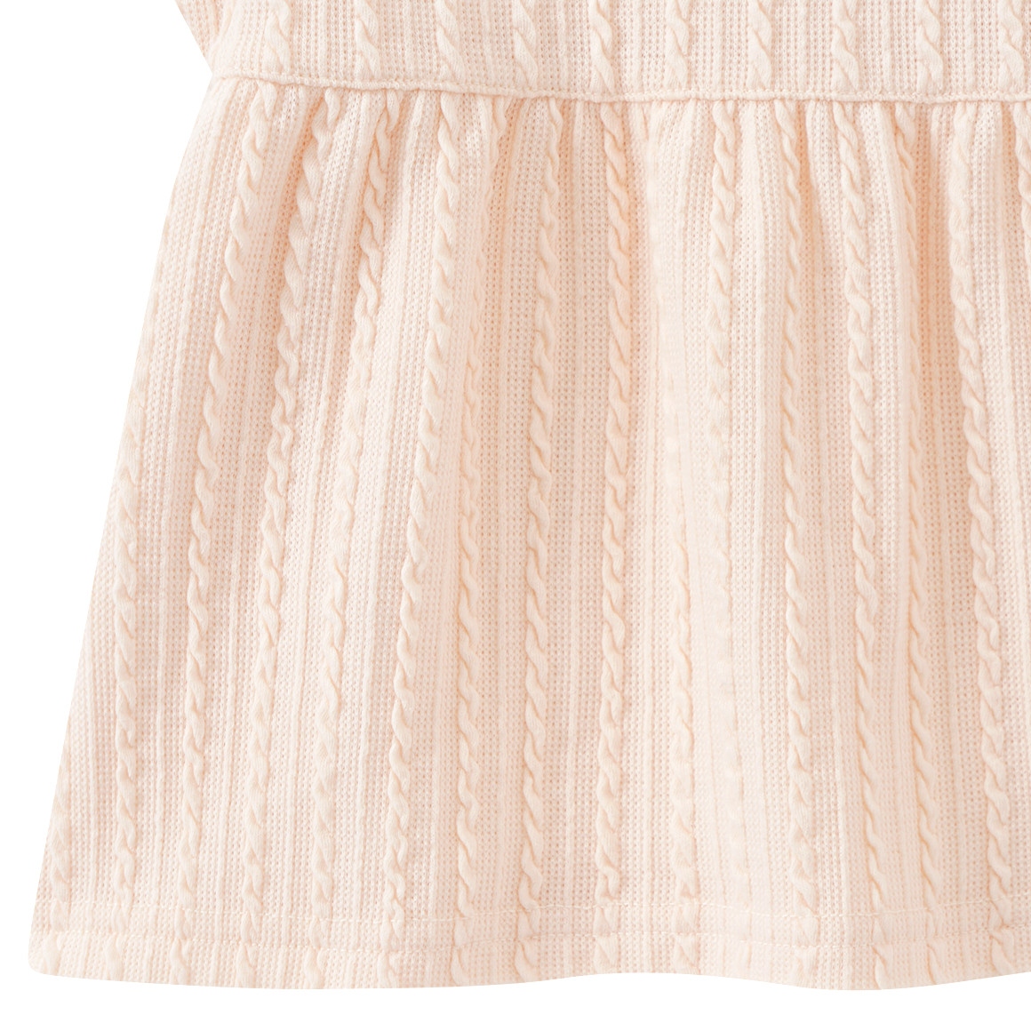 Topomini Baby T-Shirt aus strukturiertem Material creme