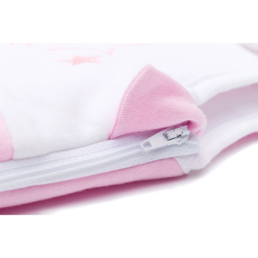 fillikid Ganzjahresschlafsack Jersey Rosa mit Sternenapplikation
