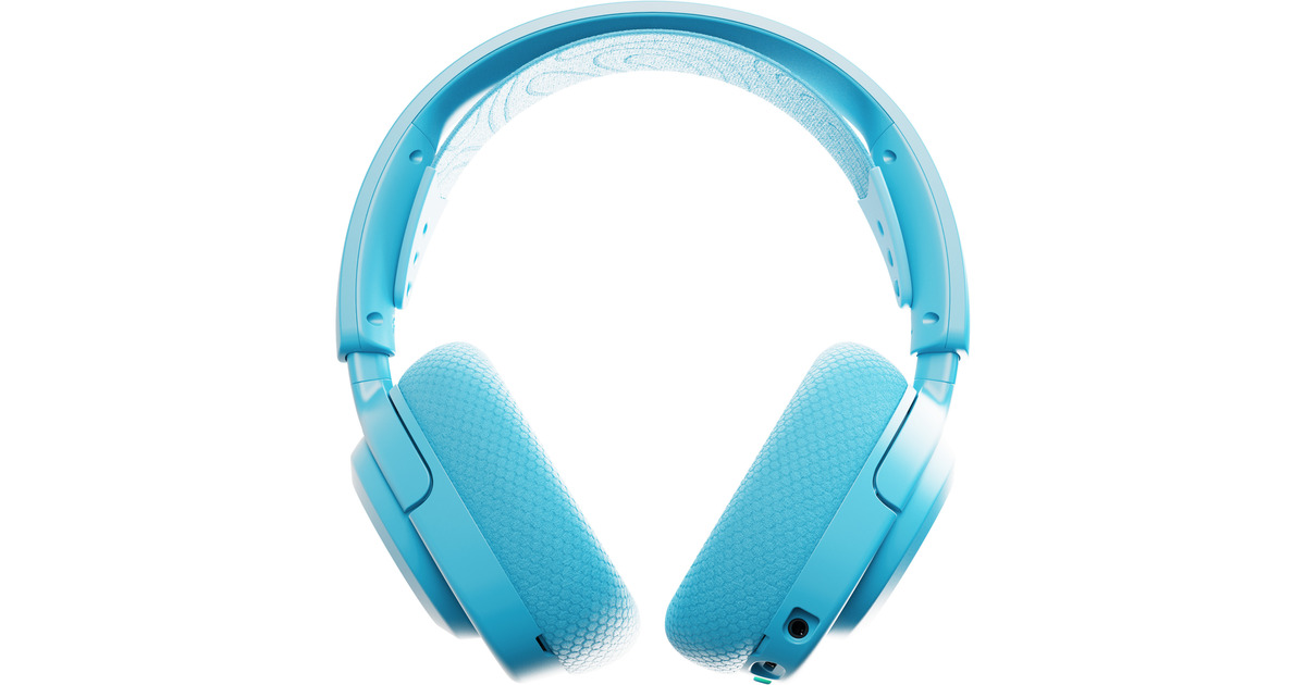 SteelSeriesArctis Nova 3P Wireless over-ear gaming headset  (Lichtblauw, 2.4 GHz / Bluetooth 5.3, Pc, PlayStation 5, PlayStation 4, Switch)