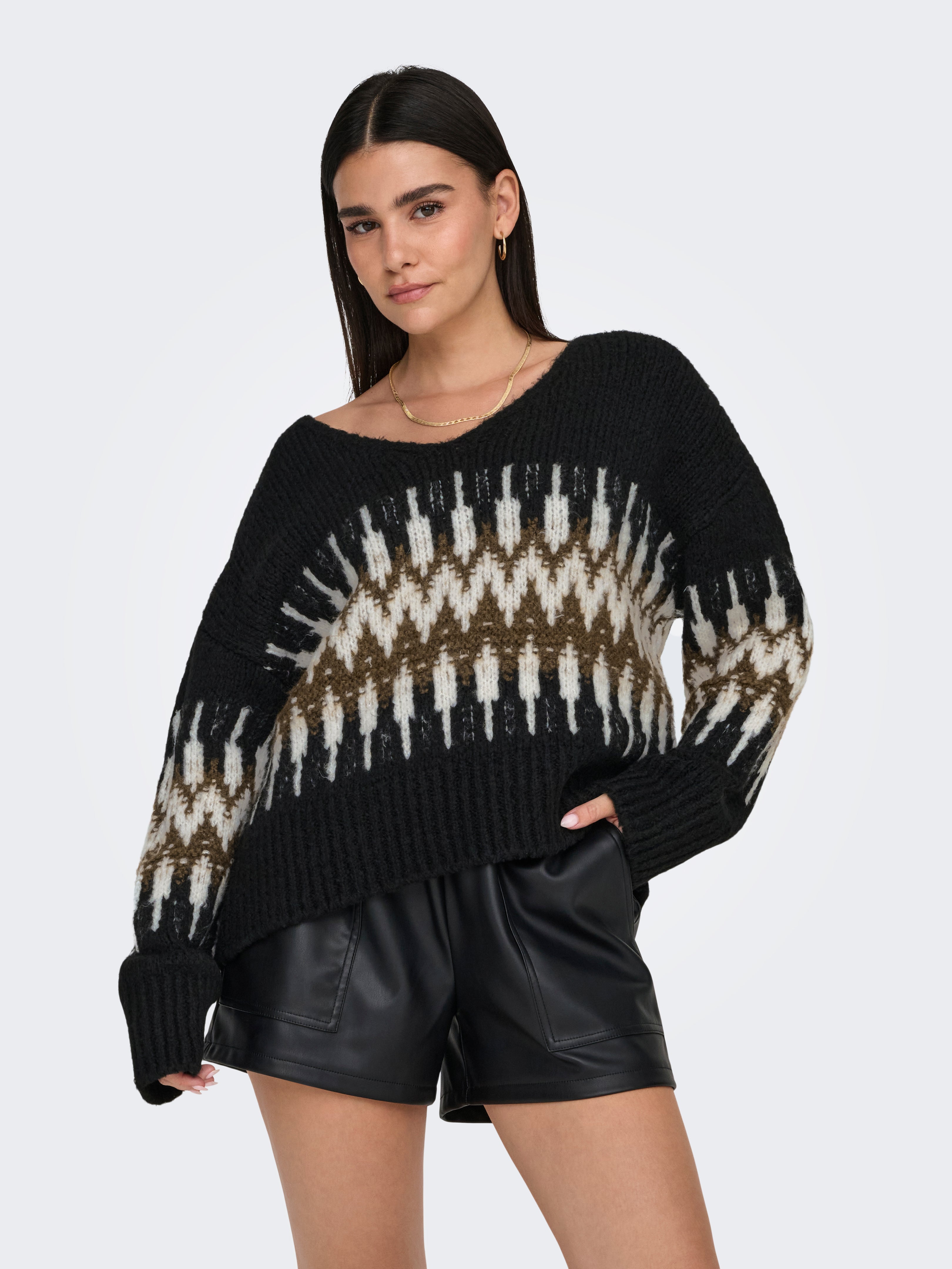 JDYDINEA Strickpullover Black