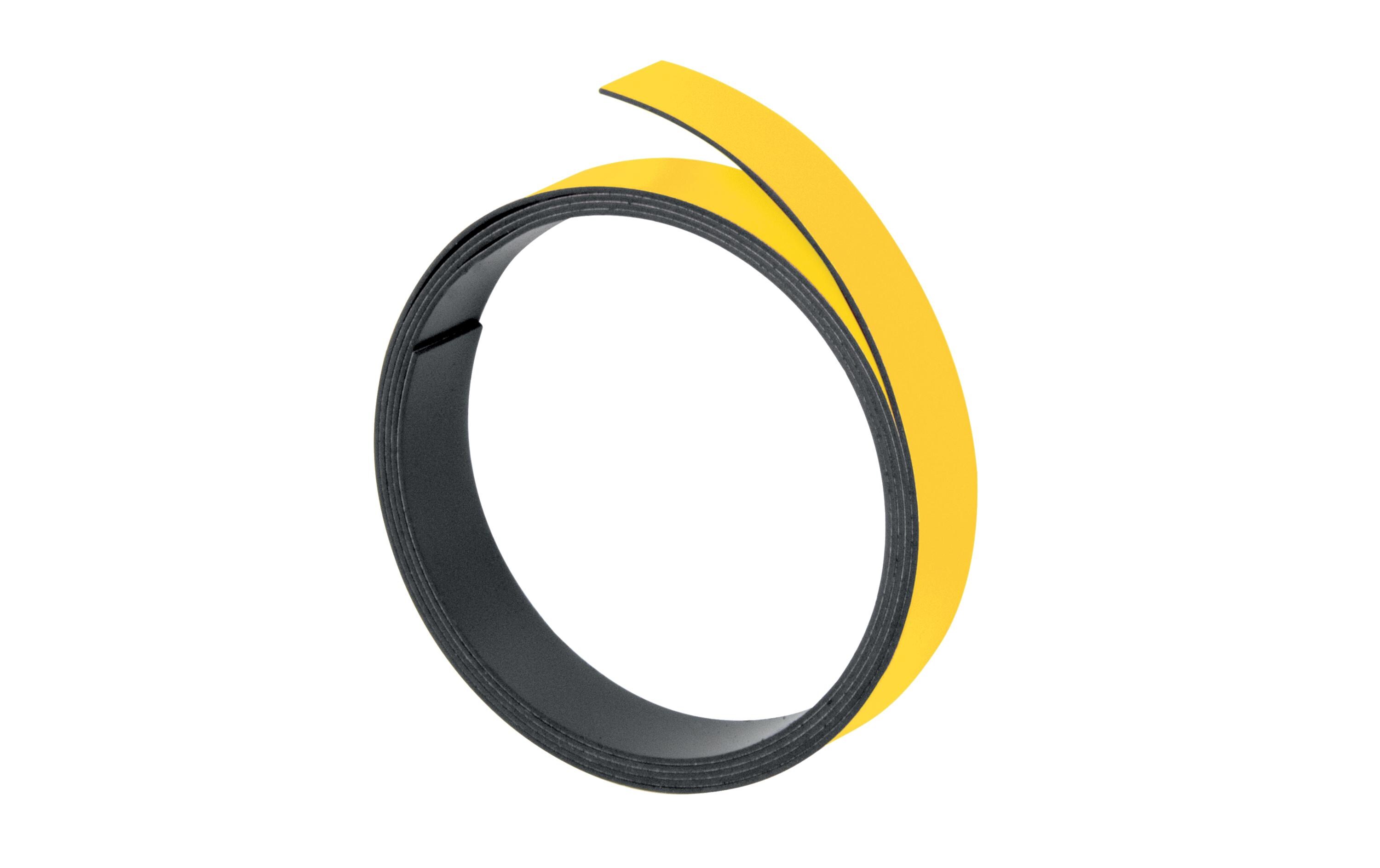 Magnetband 10 mm x 1 m, GelbMagnetisch haftendes Band