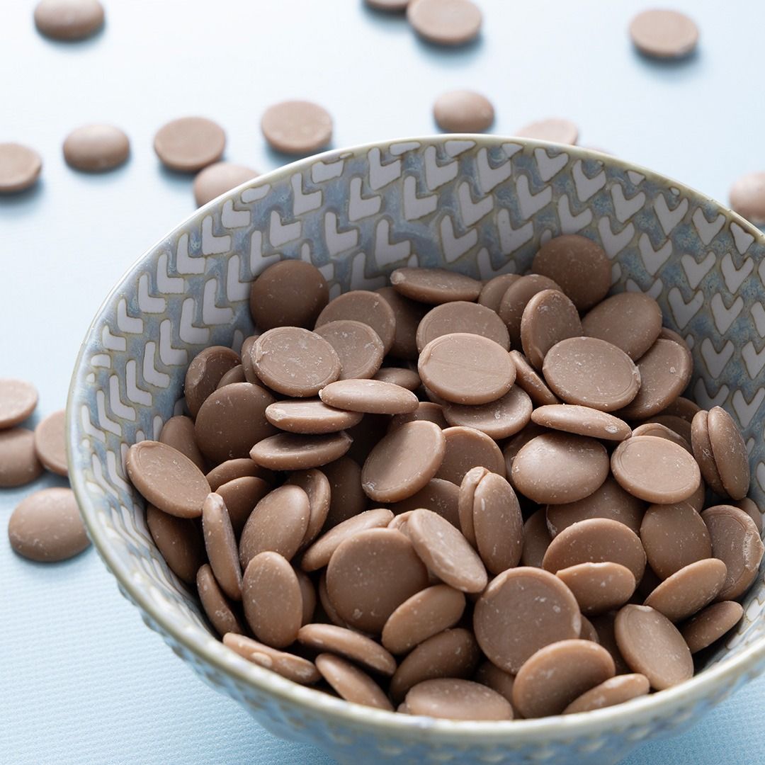 Chocolade druppels karamel