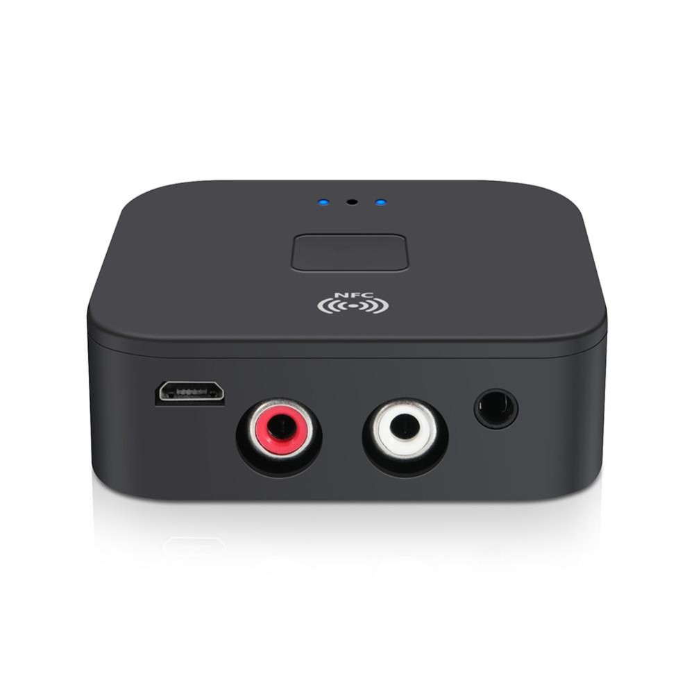 2in1 NFC Bluetooth 5.0 HD Audio Receiver mit 3.5mm Klinke / Cinch  - Schwarz