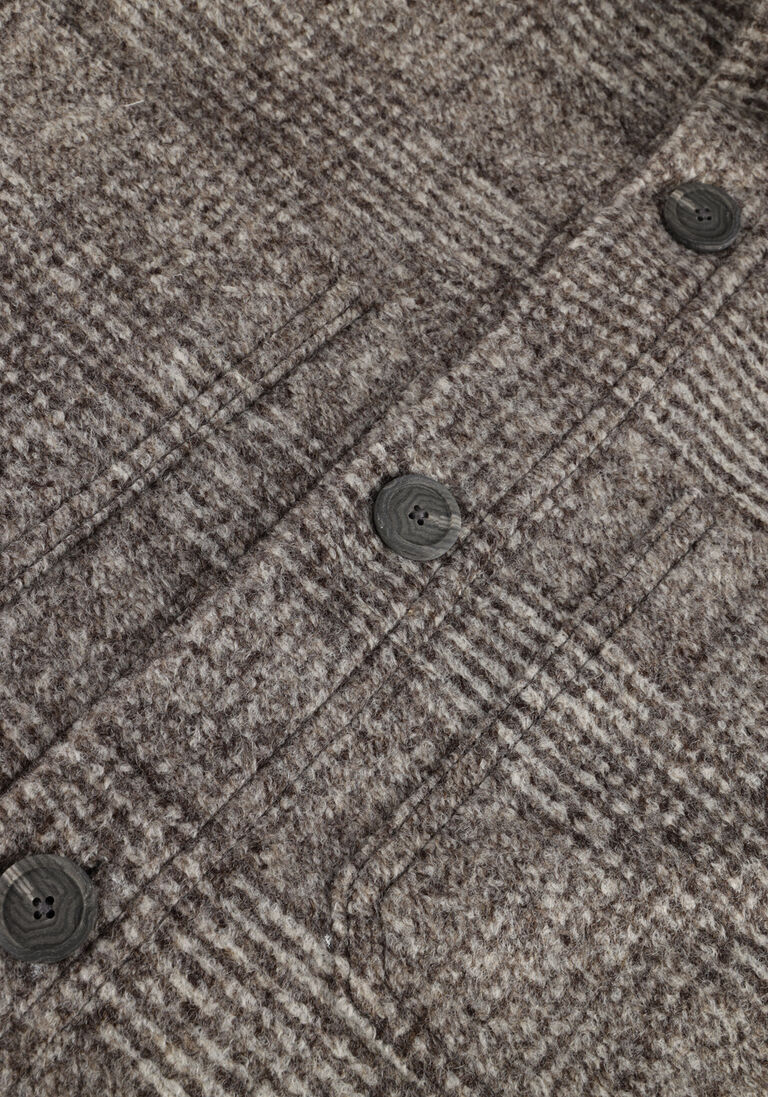 PROFUOMO grijze profuomo overshirt overshirt knit check