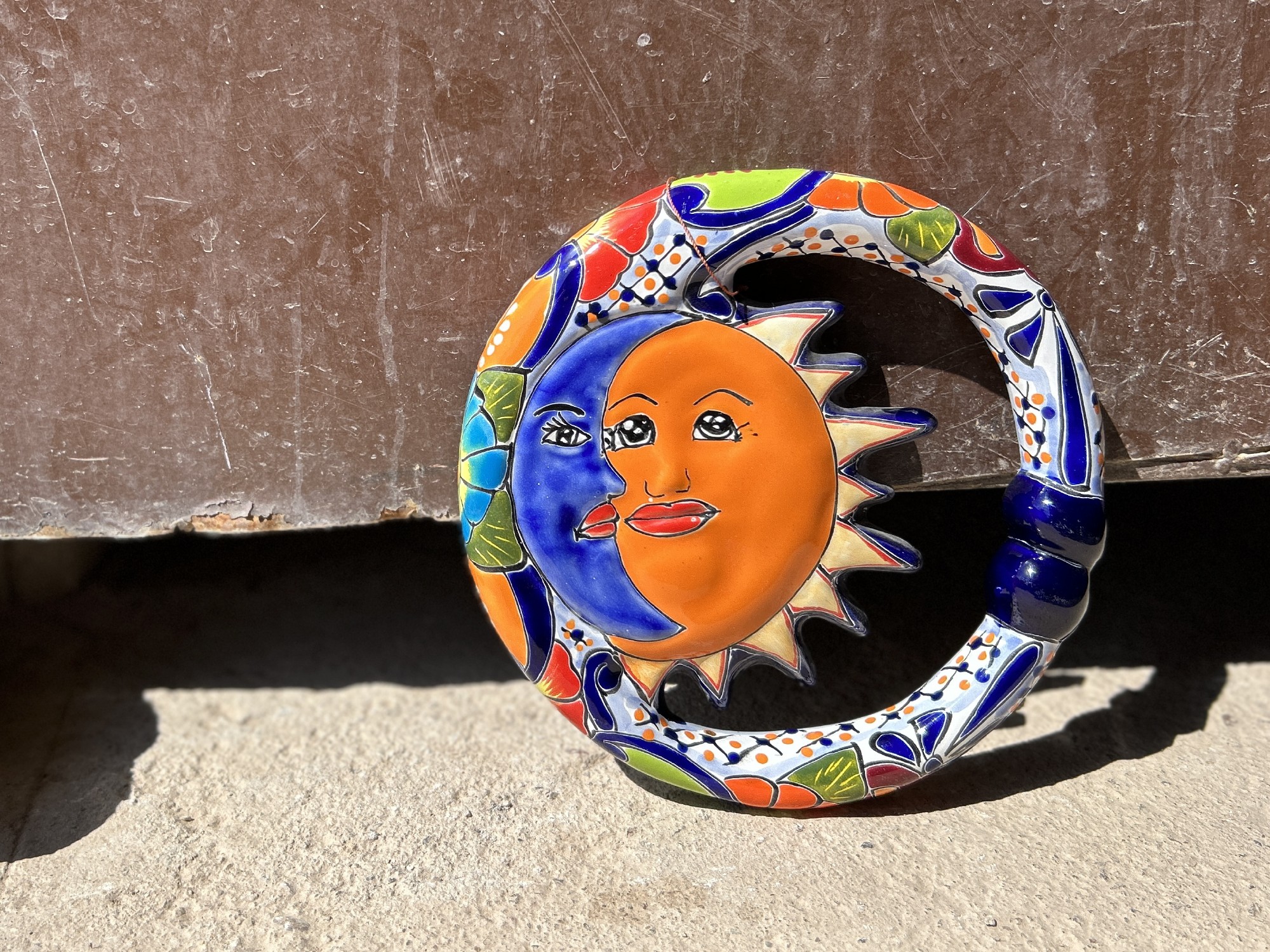 Keramik-Wandschmuck 'Eclipse Solar', multicolor, Ø 25 cm, L 3 cm günstig bestellen