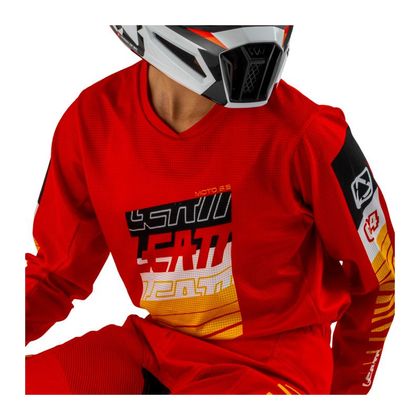 Tenue cross Leatt 3.5 RIDE KIT MAILLOT+PANTALON JUNIOR 2025 - Rouge