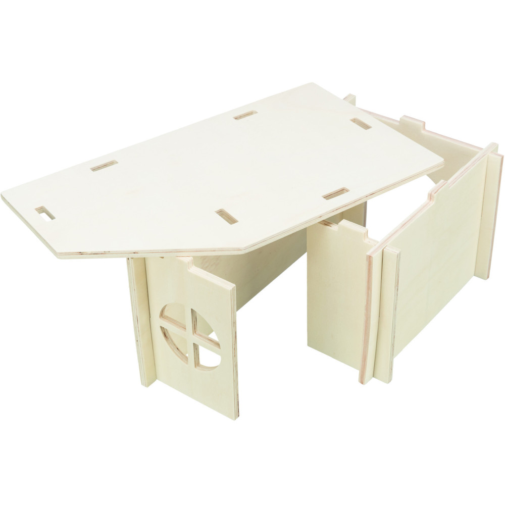 Maison emboitable holm 26 x 42 x h 18 cm pour cochons d'inde, lapins nains