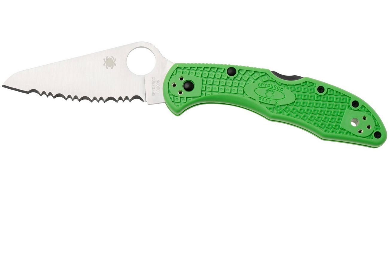 Spyderco Salt 2 Green LC200N C88FSGR2 serrated zakmes