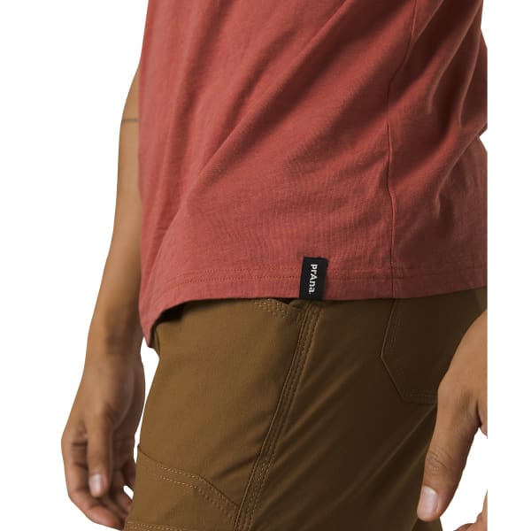 T-shirt PRANA BEAR SQUEEZE JOURNEYMAN RUST HEATHER