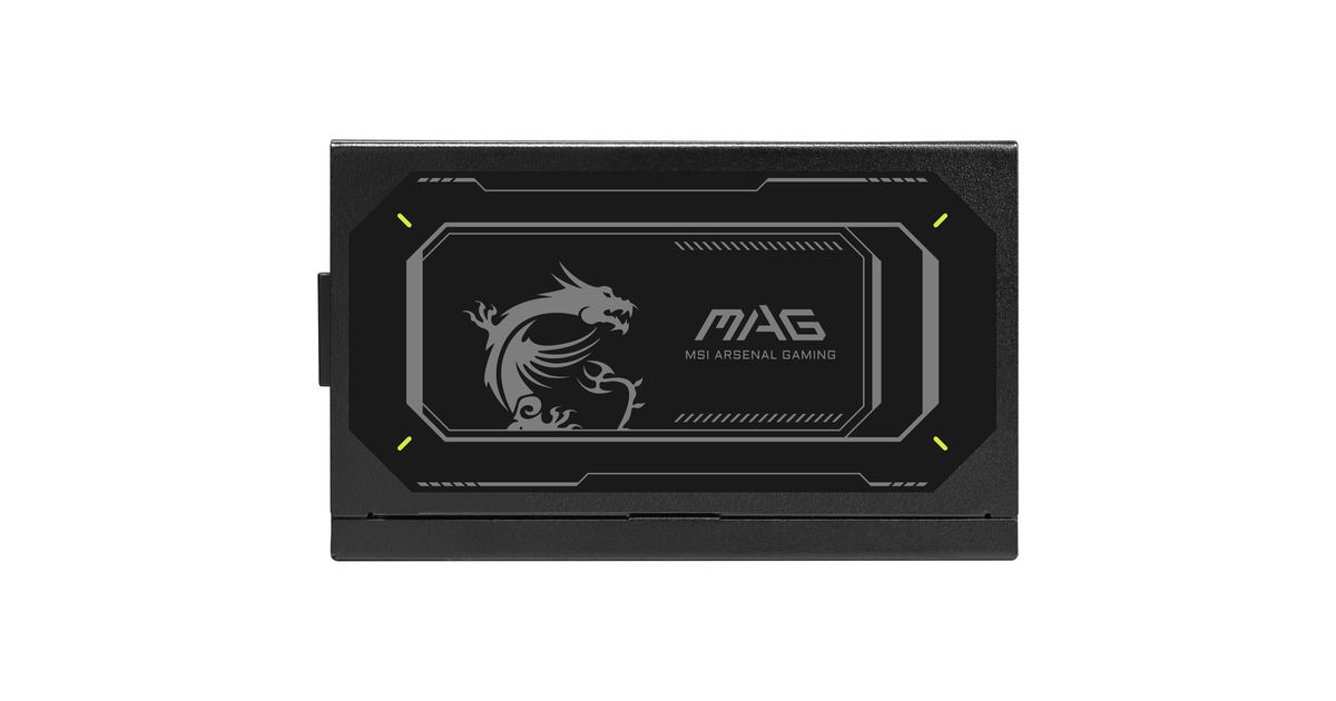 MSIMAG A1000GL PCIE5 II modulaire 1000 watt voeding   (Zwart, 1x 12V-2x6, 4x PCIe)